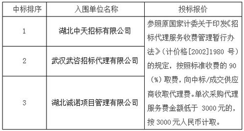 招标代理机构遴选项目中标公告